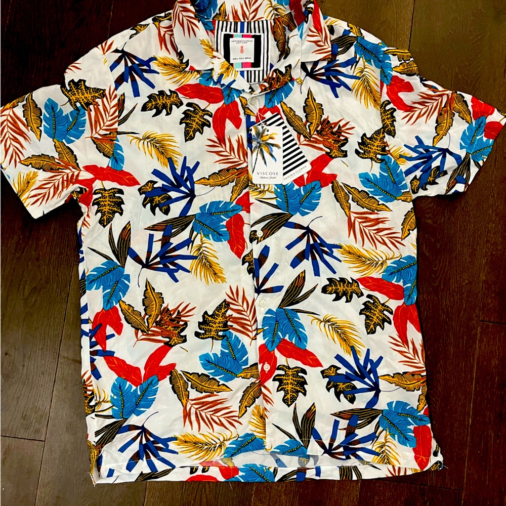 NWT Denim and Flower Men’s Button Up size L